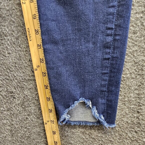 7 For All Mankind Jeans Womens 27 Blue The Ankle Skinny Stretch Mid Rise - Picture 8 of 10